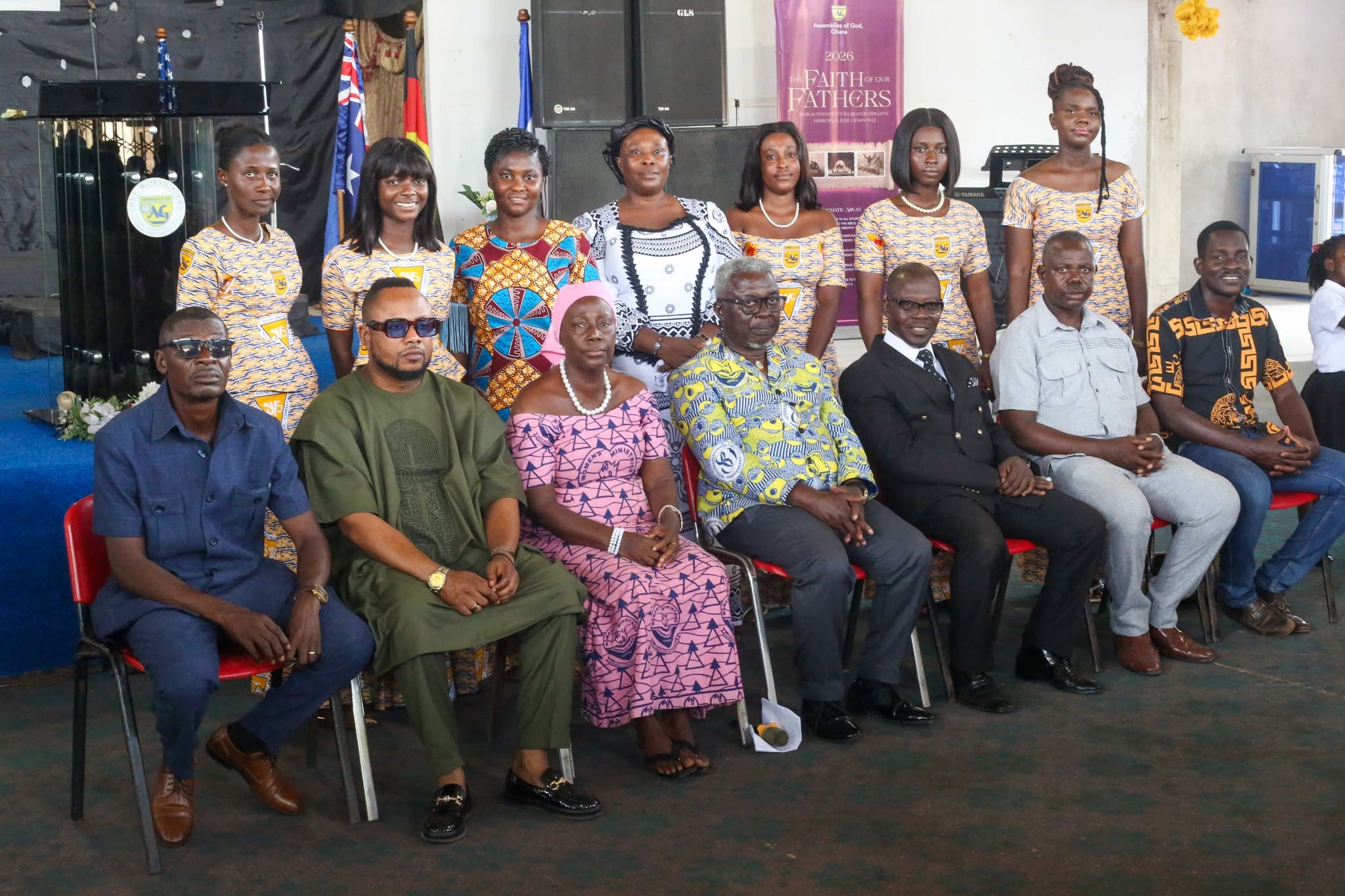 Church leadership and congregation group photo